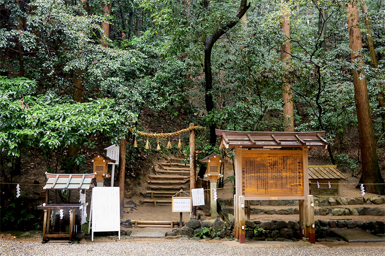 Con đường mòn lên núi Miwa.